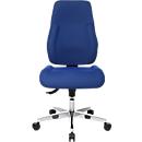 Topstar bureaustoel FEEL GOOD, synchroonmechanisme, zonder armleuningen, hoge rugleuning, grote kuipzitting, blauw