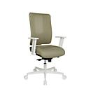 Topstar bureaustoel Sitness Life 50, met armleuningen, 3D-synchroonmechanisme, holle zit, netrugleuning, alluviaal/wit