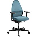 Topstar bureaustoel Soft Sitness Art, auto-synchroon mechanisme, met armleuningen, netrugleuning, speciale voorgevormde zitting, blauw