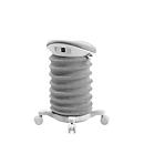 Topstar Hocker SITNESS 4D, ergonomisch, aktives Sitzen, gepolsterter Sattelsitz, höhenverstellbar, um 360° drehbar, Tragegriff, Rollen, papyrusweiß/grau