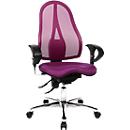 Topstar SITNESS 15 cadeira de escritório, contacto permanente, com apoio de braços, encosto em rede, assento em ortótese de fitness
