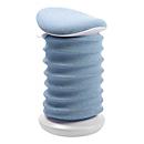 Topstar SITNESS 4D kruk, ergonomisch, actief zitten, gestoffeerde zadelzitting, in hoogte verstelbaar, 360° draaibaar, draaggreep, papyrus wit/blauw