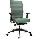 Topstar Sitness AirWork bureaustoel, met armleuningen, 3D autosynchroon mechanisme, voorgevormde zitting, netrugleuning, mint/zwart