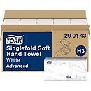 TORK®Advanced handdoekjes , zigzagvouwen, 2-laags, 3750 vellen, helderwit