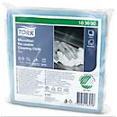 Tork® Chiffons de nettoyage en microfibres 183600, peu pelucheux, 6 chiffons, réutilisables, L 150 x l 150 mm, bleu