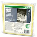 Tork® Chiffons de nettoyage en microfibres 183601, peu pelucheux, 6 chiffons, réutilisables, L 150 x l 150 mm, jaune