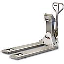 Transpalette peseur GS/P 25 INOX, capacité 2000 kg, avec imprimante thermique