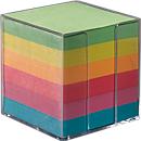 Transparante memoblok, 95 x 95 x 95 mm