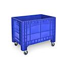 Transport- en stapelcontainer Noah - voedselveilig polyetheen - 535 l -B 1200 x D 800 x H 950 mm - belastbaar tot 300 kg - zonder deksel - blauw
