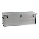 Transportbox Alutec COMFORT 153, aluminium, 153 l, L 1182 x B 385 x H 398 mm, stevig deksel
