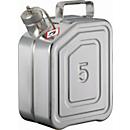 Transportcontainer, roestvrij staal 1.4301, 5 l, B 130 x D 200 x H 310 mm, schroefstop met flexibele as