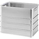 Transportkasten, stapelbar, ungelocht, 120 l