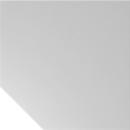 Trapezplatte Breno, Verbindungsplatte für Schreibtische Breno, mit Stützfuß, L 1200 x B 1200 mm, Spanplatte, Lichtgrau/Graphit