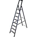 Trapladder, geanodiseerd, 8 treden
