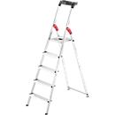Trapladder Hailo L60, EN 131, met multifunctionele schaal en scharnierbescherming, tot 150 kg, 5 treden