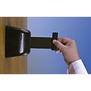 Trekband-muurcassette, Schroefbevestiging, 8 m, trekband, zwart