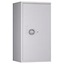 Tresor Lyra 5, Widerstandsgrad 0 nach EN 1143-1, Volumen 109 l, Türanschlag rechts, Doppelbartschloss mit 2 Schlüsseln, 2 Fachböden, inkl. Verankerungsmaterial, B 500 x T 420 x H 950 mm, lichtgrau RAL 7035