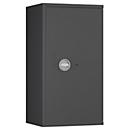 Tresor Lyra 5, Widerstandsgrad I nach EN 1143-1, Volumen 109 l, Türanschlag rechts, Doppelbartschloss mit 2 Schlüsseln, 2 Fachböden, inkl. Verankerungsmaterial, B 500 x T 420 x H 950 mm, graphitgrau RAL 7024