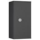 Tresor Lyra 7, Widerstandsgrad 0 nach EN 1143-1, Volumen 118 l, Türanschlag rechts, Doppelbartschloss mit 2 Schlüsseln, 2 Fachböden, inkl. Verankerungsmaterial, B 500 x T 420 x H 1020 mm, graphitgrau RAL 7024