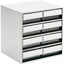 TRESTON 0830 8-drawer pedestal, 8 drawers, P 300 mm, transparent
