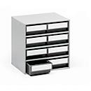 TRESTON 0830 Drawer Cabinet, 8 drawers, P 300 mm, grey
