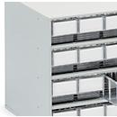 TRESTON 1640 pedestal, 16 drawers, P 400 mm, transparent