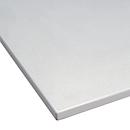 Treston LPL tafelblad QuatreX, melaminehars gecoat, randbescherming, B 1230 x D 750 x H 25 mm, lichtgrijs RAL 7035