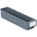TRESTON storage drawer 4010, W 92 x D 400 x H 82 mm, 1.9 l, grey