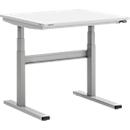 Treston TED Arbeitstisch M750, B 900 x T 800 mm, elektrisch höhenverstellbar, T-Fuss, lichtgrau RAL 7035