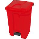 Tretabfallsammler aus Polyethylen 70 l, rot