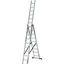 TRIBILO Vielzweckleiter, 3 x 9 Sprossen