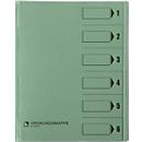 Trieur avec couverture de protection bene, carton Pendarec, recyclé, vert, 6 compartiments