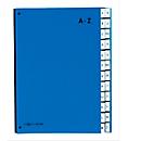 Trieur Color A-Z PAGNA, disponible aussi pour les grands formats, polypropylène, bleu