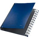 Trieur LEITZ®, pour format A4, alphabétique, 26 compartiments, carton gris, bleu