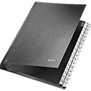 Trieur LEITZ®, pour format A4, numérique, 31 compartiments, carton gris, noir