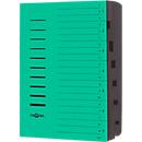Trieur PAGNA, pour format A4, 7 parties, comprimé, 5 p., vert