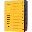 Trieur PAGNA, pour format A4, 7 parties, comprimé, individuel, jaune