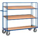 Trolley with shelves, 1830 x 620 x 1560, 3 shelves