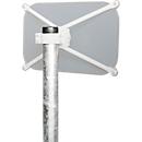 Tubo de fixação, Ø 76 mm, galvanizado a quente, para todos os tamanhos de espelhos