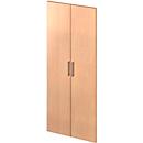 Türpaar TETRIS WOOD, 5 OH, B 800 mm, Buche-Dekor