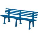 Tuinbank, 4-zit, L 2000 mm, blauw