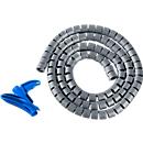 Tuyau de protection de câble Helawrap, L 2 m x Ø 16 mm, argenté
