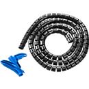 Tuyau de protection des câbles Helawrap, L 2 m x Ø 16 mm, noir