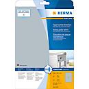 Typeplaatje-etiketten Herma, A4, 210 x 297 mm, zelfklevend en weerbestendig, zilver, 10 stuks