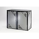 Uitbreidingsstuk MBSE 3, plaatstalen coating, met klapdeksel, voor vuilcontainers van 120 l en 240 l