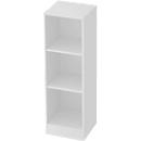 ULM boekenkast, 3 OH, spaanplaat, B 406 x D 400 x H 1270 mm, lichtgrijs