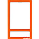 Ultradex fotokader, magnetisch, transparant petfolie, voor A5, oranje, 5 stuks