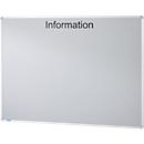 Ultradex Informationstafel "Information", Metall, magnethaftend, Wandmontage, inkl. Montagematerial, B 1200 x H 900 mm, silbergrau RAL 9006