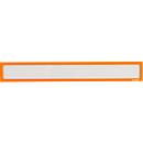 Ultradex insteekhoes, magnetisch, voor opschriften, B 435 x H 60 mm, A2, oranje, 5 stuks