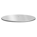 Ultradex Standfuß, rund, für freistehende Ultradex Stellwände/Winkelkombinationen, Ø 600 mm, Stahl, weißaluminium RAL 9006
